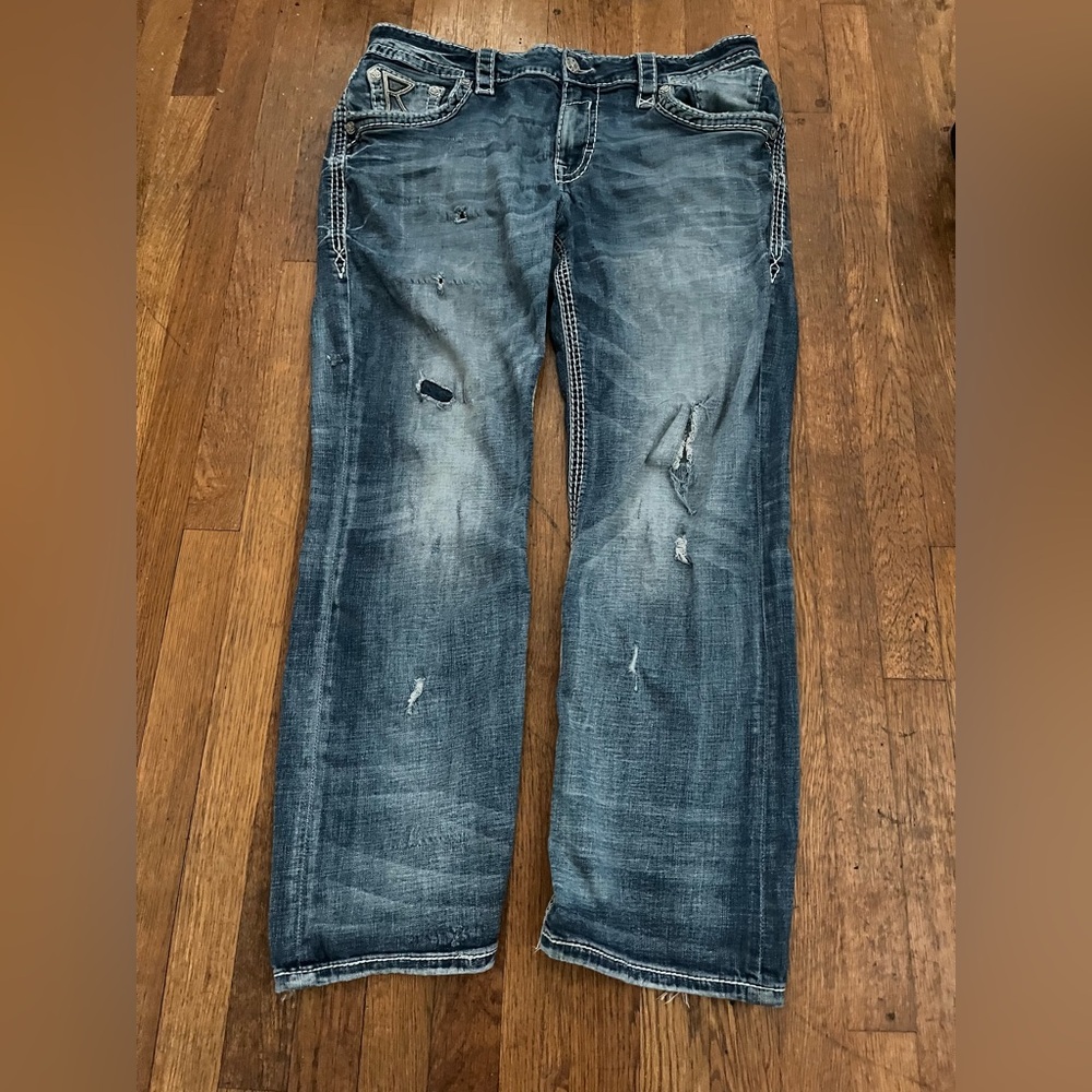 Mens Rock Revival Jeans - Picture 2 of 4